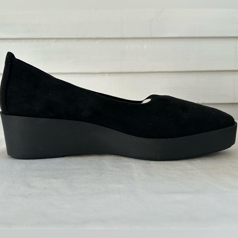 AEROSOLES‎ Black Cowley Wedge Slip -On  Women's  Sz 10